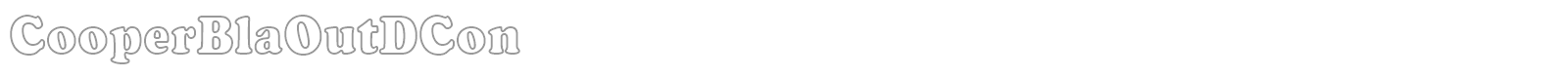 CooperBlaOutDCon font preview