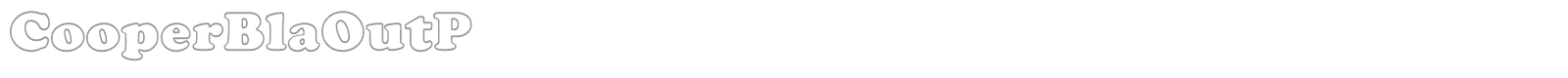 CooperBlaOutP font preview