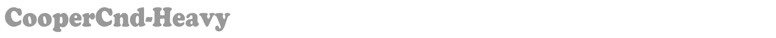 CooperCnd-Heavy font preview