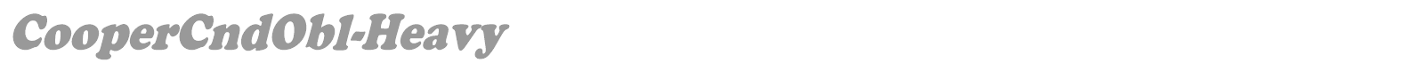 CooperCndObl-Heavy font preview