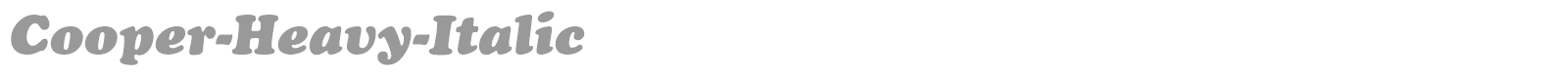 CooperExt-Heavy-Italic font preview