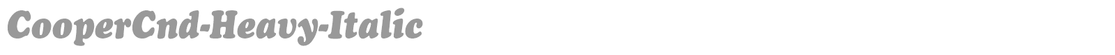 CooperExt-Heavy-Italic font preview