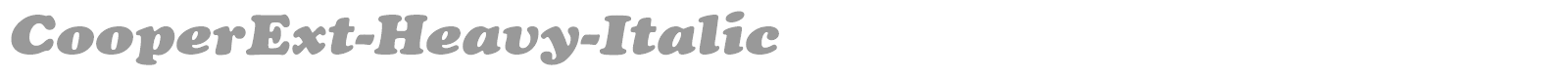 CooperExt-Heavy-Italic font preview