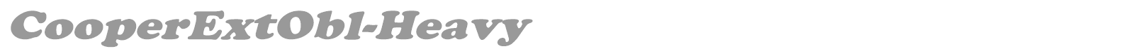 CooperExtObl-Heavy font preview