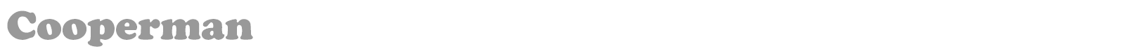 Cooperman font preview