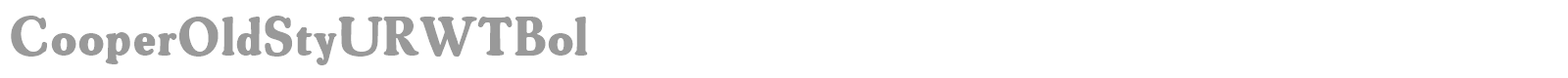 CooperOldStyURWTBol font preview