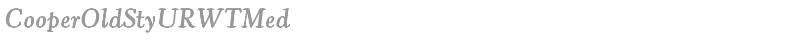 CooperOldStyURWTMed font preview