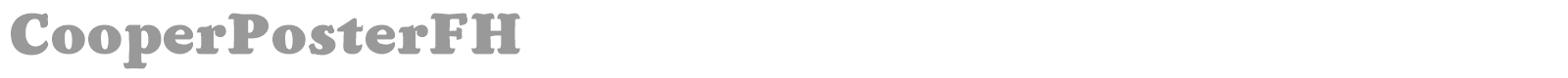 CooperPosterFH font preview