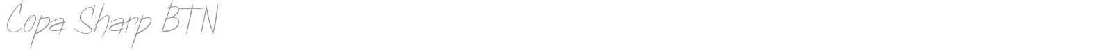 Copa Sharp BTN font preview