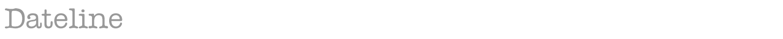 Dateline font preview