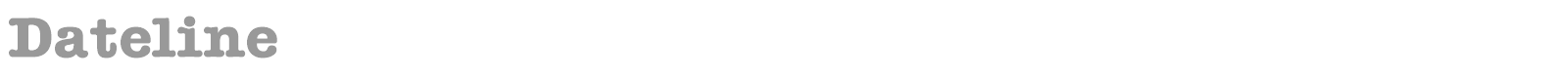 Dateline font preview
