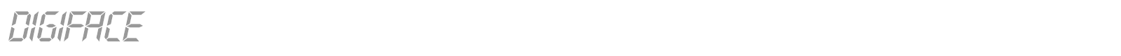 Digiface font preview