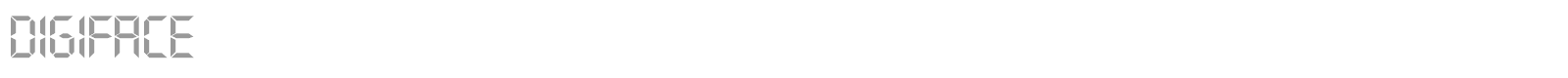 Digiface font preview