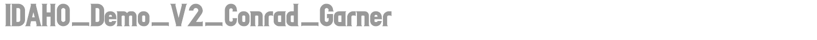 Idaho font preview