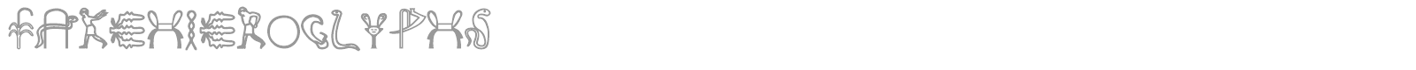 Fake Hieroglyphs font preview