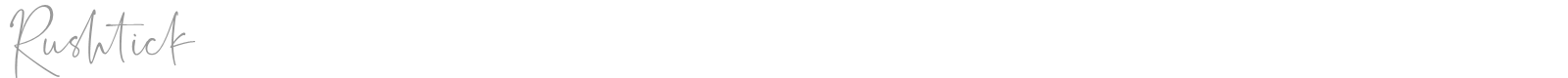 Rushtick font preview