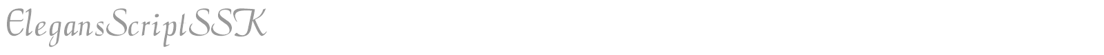 ElegansScriptSSK font preview