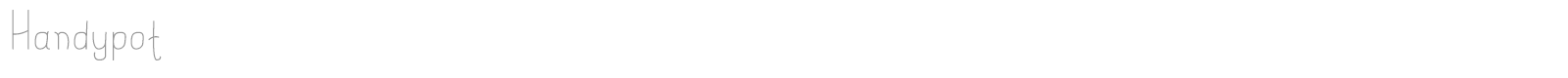 Handypot font preview