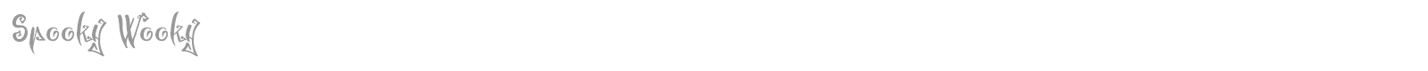 Spooky Wooky font preview