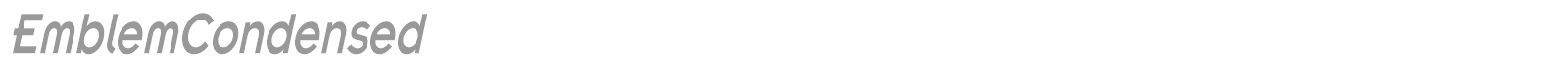 EmblemCondensed font preview