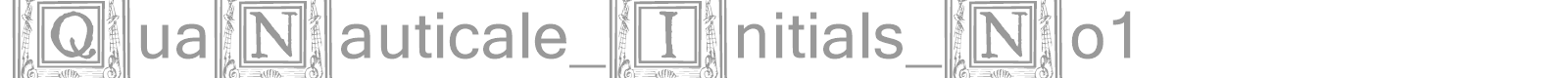 Qua Nauticale font preview