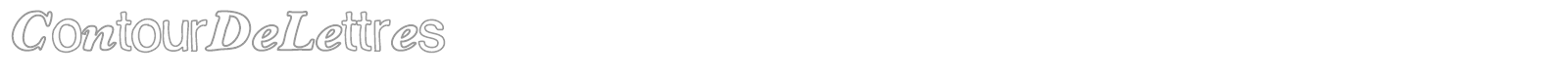 Contour De Lettres font preview