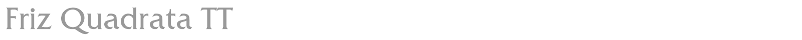 Friz Quadrata TT font preview
