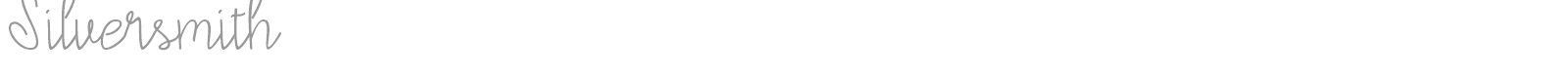 Silversmith font preview