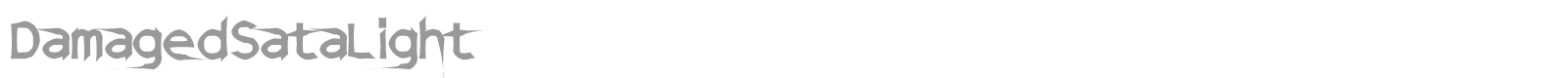 Damaged Sata font preview