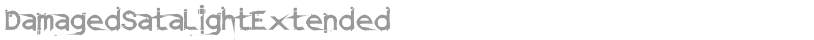Damaged Sata font preview