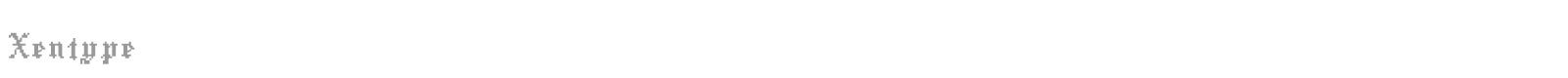 Xentype font preview