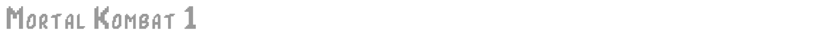 Mortal Kombat font preview