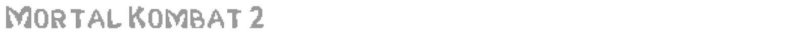Mortal Kombat font preview