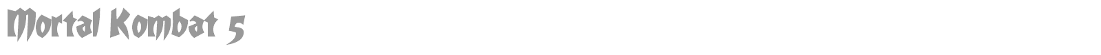 Mortal Kombat font preview