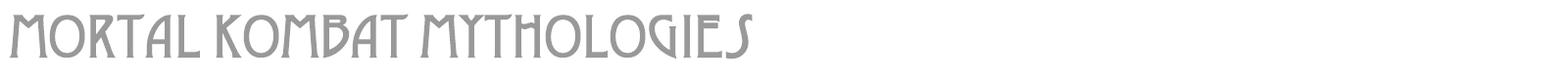 Mortal Kombat font preview