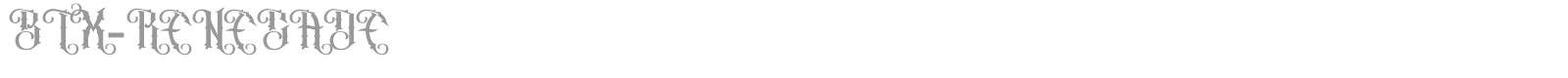 BTX-Renegade font preview