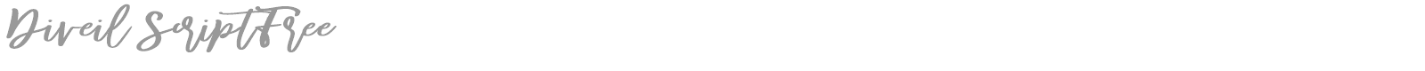 Diveil Script font preview