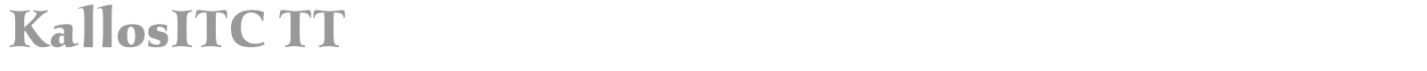 KallosITC TT font preview