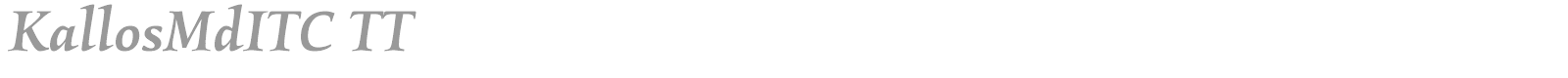 KallosMdITC TT font preview