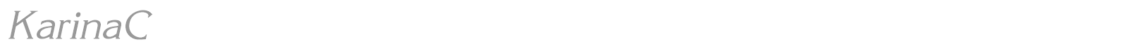 KarinaC font preview