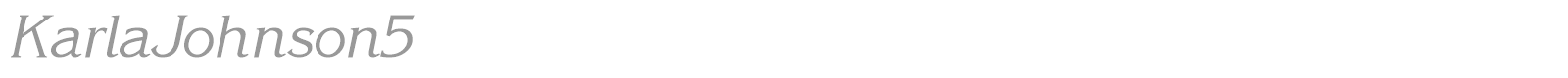 KarlaJohnson5 font preview
