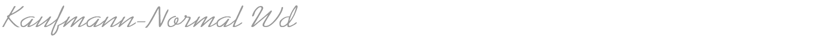 Kaufmann-Normal Wd font preview