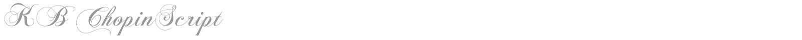 KB ChopinScript font preview