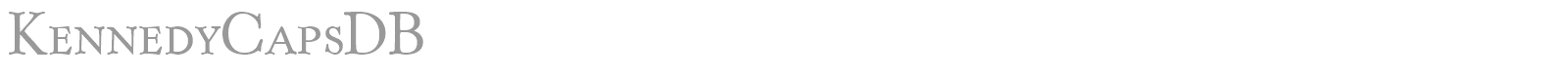 KennedyCapsDB font preview