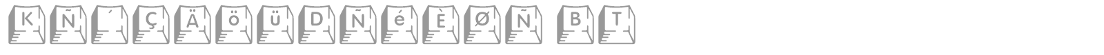 KeycapsDeluxe BT font preview