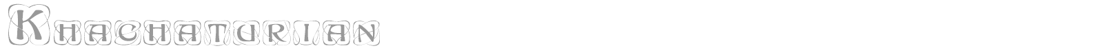 Khachaturian font preview