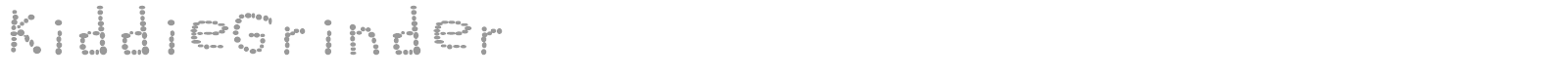 KiddieGrinder font preview