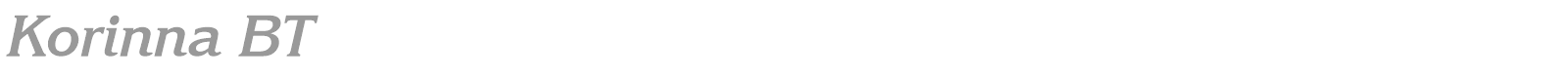 Korinna BT font preview