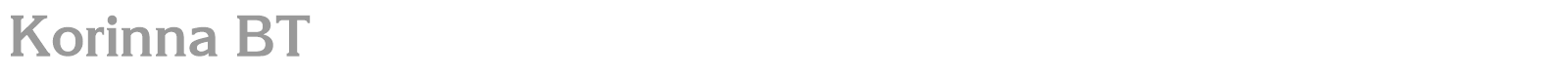 Korinna BT font preview