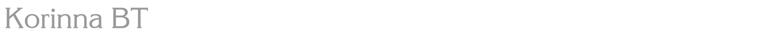 Korinna BT font preview